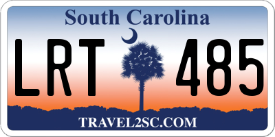SC license plate LRT485