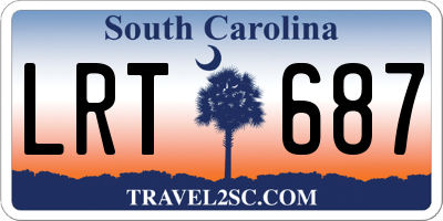 SC license plate LRT687
