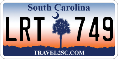 SC license plate LRT749