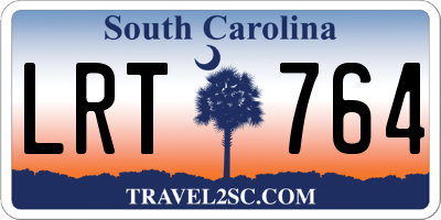 SC license plate LRT764