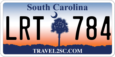 SC license plate LRT784