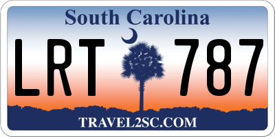 SC license plate LRT787