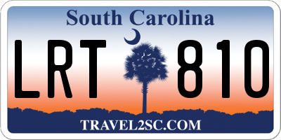 SC license plate LRT810