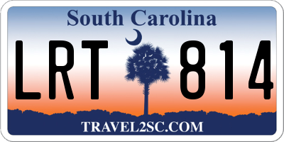 SC license plate LRT814