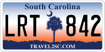 SC license plate LRT842