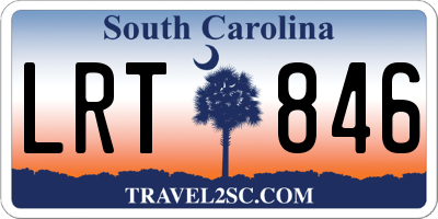 SC license plate LRT846