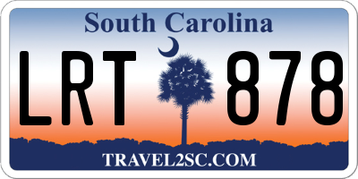 SC license plate LRT878