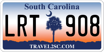 SC license plate LRT908