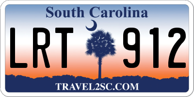 SC license plate LRT912