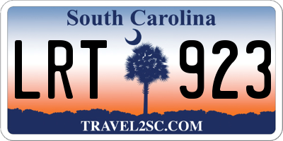 SC license plate LRT923