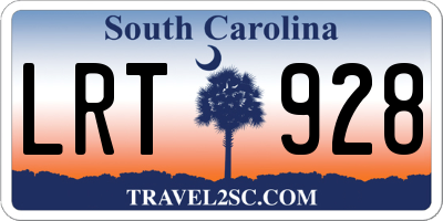 SC license plate LRT928