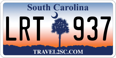 SC license plate LRT937