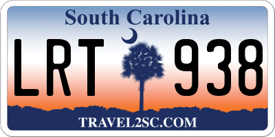 SC license plate LRT938