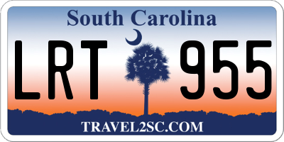 SC license plate LRT955