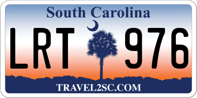 SC license plate LRT976