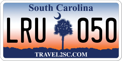 SC license plate LRU050
