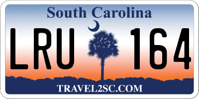 SC license plate LRU164