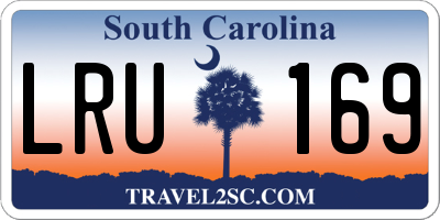 SC license plate LRU169