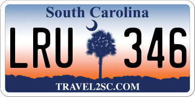 SC license plate LRU346