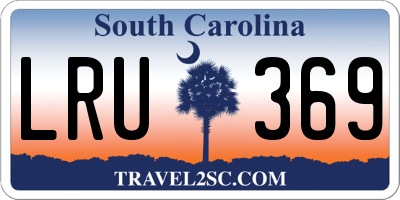 SC license plate LRU369