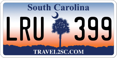 SC license plate LRU399