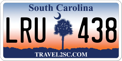 SC license plate LRU438