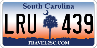 SC license plate LRU439
