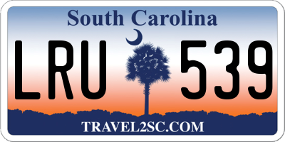 SC license plate LRU539