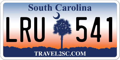 SC license plate LRU541