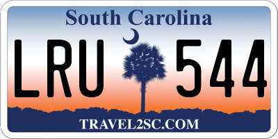 SC license plate LRU544