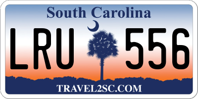 SC license plate LRU556
