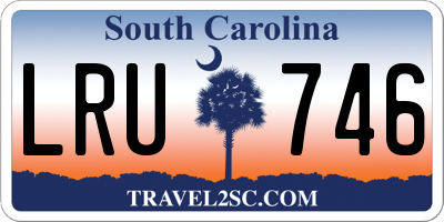SC license plate LRU746