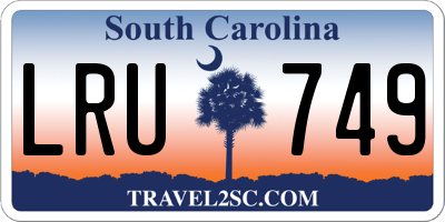 SC license plate LRU749
