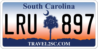 SC license plate LRU897