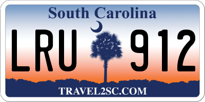 SC license plate LRU912