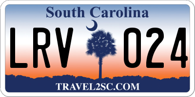 SC license plate LRV024