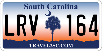 SC license plate LRV164