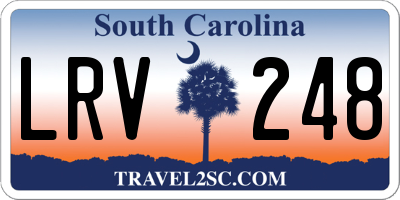 SC license plate LRV248