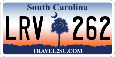 SC license plate LRV262