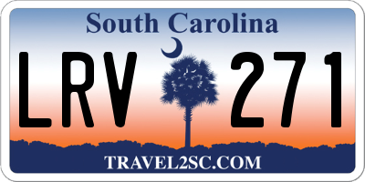SC license plate LRV271