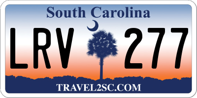 SC license plate LRV277