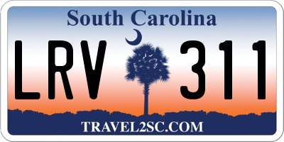 SC license plate LRV311