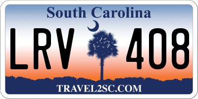 SC license plate LRV408