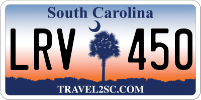 SC license plate LRV450