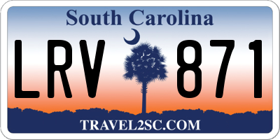 SC license plate LRV871