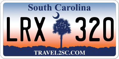 SC license plate LRX320