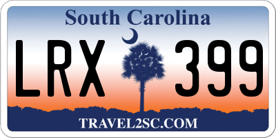 SC license plate LRX399