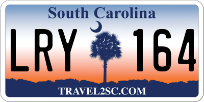 SC license plate LRY164