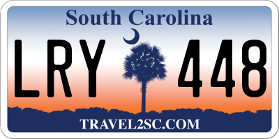 SC license plate LRY448