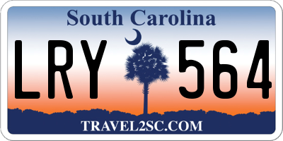 SC license plate LRY564